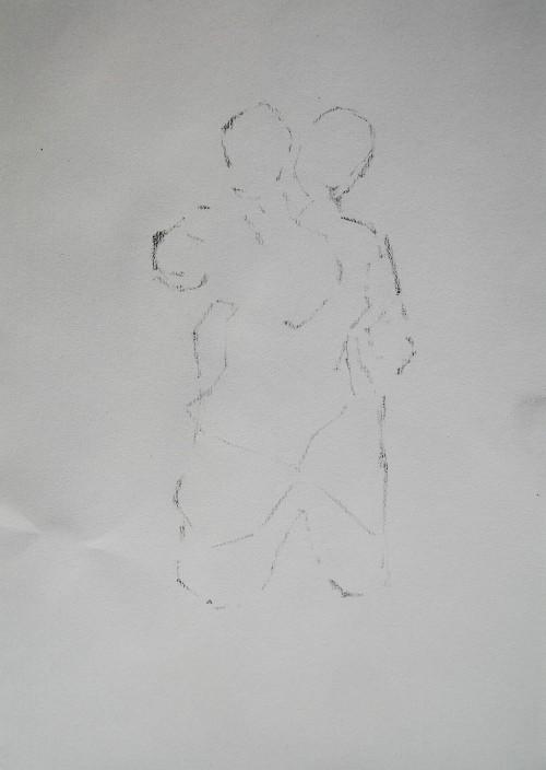 graphite in sketchbook, A4, 2015.